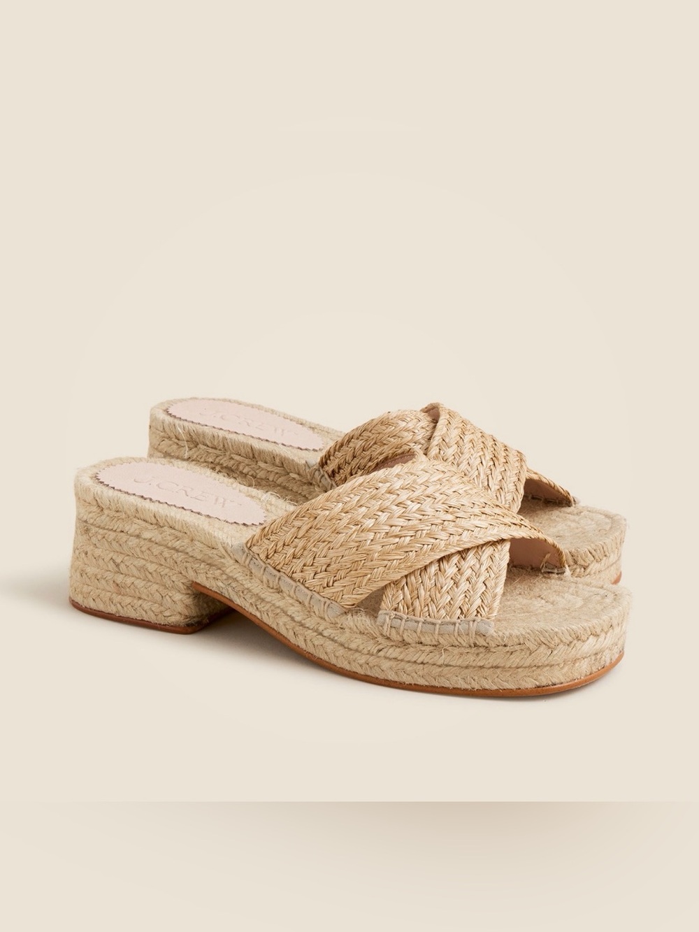 NIB - J. Crew Spain block heel Espadrille